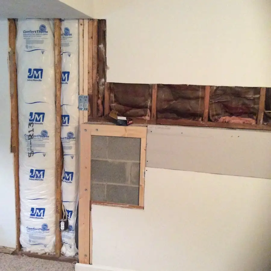 Wall insulation replacement during Contents Cleaning & Restoration in Sandpoint